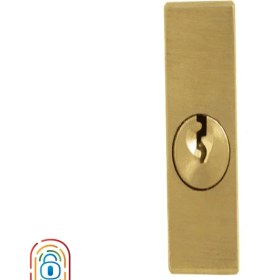 تصویر قفل آویز گیرا مدل 016 سایز ۵۰ دسته بلند برنجی 