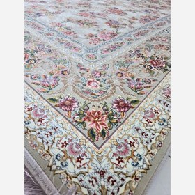 تصویر فرش ماشینی کاشان 1200شانه طرح بهشت 9متری(باارسال رایگان) 