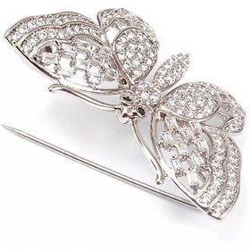 تصویر گل سینه طرح پروانه کد 50 