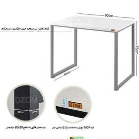 تصویر میز اداری دیزم مدل TLD-93D43-90W 