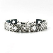 تصویر دستبند نقره کتیبه 