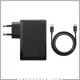 تصویر شارژر دیواری بیسوس مدل CCGAN2P-L01 به همراه کابل تبدیل USB-C ا Charger Baseus CCGAN2P-L01 Charger Baseus CCGAN2P-L01
