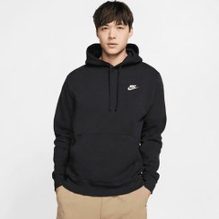 تصویر هودی ورزشی مردانه نایک Nike Sportswear Club Fleece- مشکی 