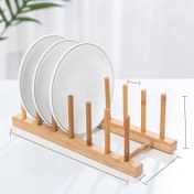 تصویر استند بشقاب بامبو وارداتی 