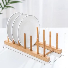 تصویر استند بشقاب بامبو وارداتی 