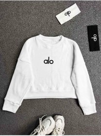 تصویر هودی زنانه دورس آلو سایز فری با داخل کرکی 