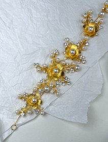 تصویر ریسه مو گل طلایی 