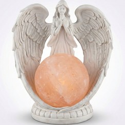 تصویر آباژور سنگ نمک مدل فرشته نگهبان 