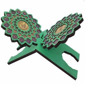 تصویر رحل قرآن رنگ سبز 