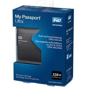 تصویر هارد اکسترنال وسترن دیجیتال مدل my passport ظرفیت 320 گیگابایت WESTERN DIGITAL my passport 320 g