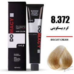 تصویر رنگ مو سری بیسکویتی 120میل دوماسی 8.372 Domacy Hair Color Biscuit 120ml