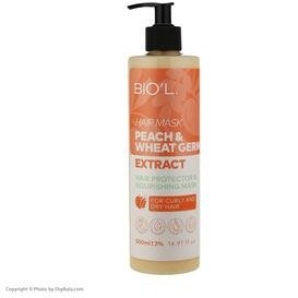 تصویر ماسک موی هلو و جوانه گندم موی خشک و Biol Peach And Wheat Hair Mask For Dry Hair 500 ml