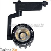 تصویر چراغ ریلی ۵۰ وات نوردهی متمرکز بدنه مشکی 