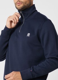 تصویر سویشرت زیپ‌دار لوگو برند Tommy Hilfiger Logo Zip Through Sweatshirt