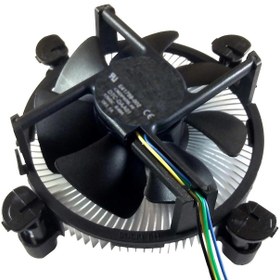 تصویر فن CPU LGA با سوکت 775 و 1155 CPU Cooler Fan With Aluminum Heatsink