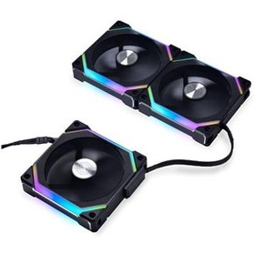 تصویر فن پردازنده لیان لی مدل UNI Fan SL V2 RGB Triple Pack Black 