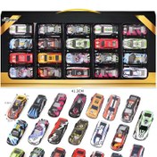 تصویر ماکت فلزی ماشین مسابقه ای ست 20 عددی جعبه دار عقبکش کد 957/030 