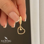 تصویر گوشواره قلبی قلب‌آویز ژوپینگ 