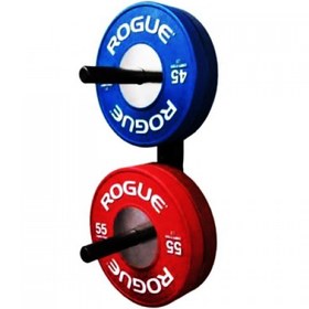 تصویر رک صفحه هالتر دیواری Wall barbell plate rack 