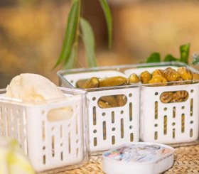 تصویر باکس نظم دهنده یخچال دو سبدی مدل دنزی 