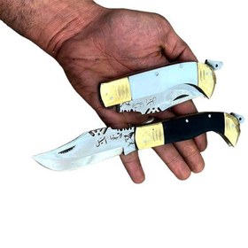 تصویر چاقو دنده ای استیل استاد رشیدنیا folding knife