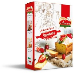 تصویر پودر کیک توت فرنگی آمون 500 گرمی 