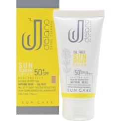 تصویر كرم ضد افتاب بی رنگ اس پی اف 50 50 میلی لیتر دلانو Delano Oil Free SPF 50 Sunscreen