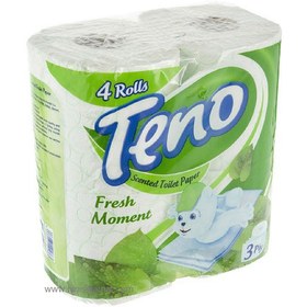 تصویر دستمال توالت 4 قلو معطر تنو 