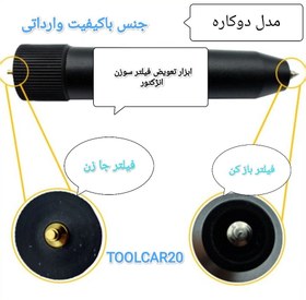 تصویر اچار تعویض فیلتر سوزن انژکتوربا8عددفیلتر مدل دوکاره وارداتی