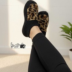 تصویر پاپوش زنانه بافتنی زمستانه 