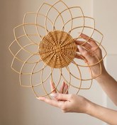 تصویر دیوارکوب حصیری خورشیدی 