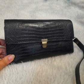 تصویر ست کیف چرمی و جاسوئیچی و آیینه 