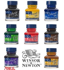 تصویر مرکب خطاطی وینزور ۳۰ میل طلایی | Winsor&Newton Calligeraphy Ink 