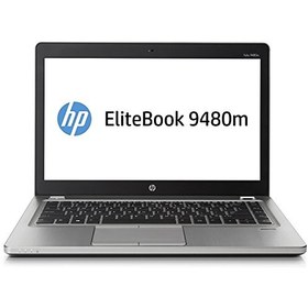 تصویر HP EliteBook Folio 9480M 14in Intel Core i7-4600U 2.1GHz 8GB 128 GB SSD Windows 10 Professional (تجدید شده) 