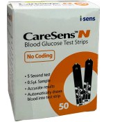 تصویر نوار تست قند خون کرسنس 50 عددی | CareSens Blood Glucose Test Strips 