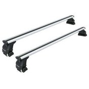 تصویر جعبه بار سقفی هیوندای سوناتا 2020 2025 رک بدون شکاف ریل میانی توروس سری PRO 4 خاکستری auto paw 