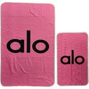 تصویر حوله باشگاهی کد 10200200 دو تکه مدل الو گلبهی 