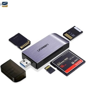 تصویر کارت خوان یوگرین مدل CM180 50541 ا Ugreen CM180 50541 SD/TF Card Reader Ugreen CM180 50541 SD/TF Card Reader