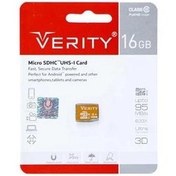 تصویر کارت حافظه MicroSD وریتی مدل 95MBps Class 10 U1 ظرفیت 16GB VERITY MicroSDHC Class 10 U1 95MB/S Memory Card 16GB