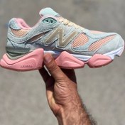 تصویر کتانی زنانه نیو بالانس 9060 رویه تنفس پذیر چرم مصنوعی 