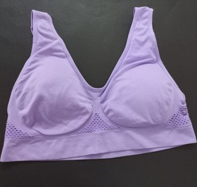 تصویر نیم تنه نخی ورزشی زنانه کد 003 Womens cotton sports bra code 003