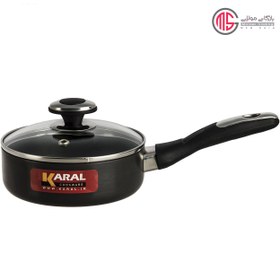 تصویر تابه تکدسته هاردآنادایزد کارال (سایز 16) Karal Hard-Anodized one-Handle Pan Size 16