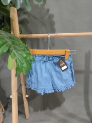 تصویر شورتک جین کاغذی دخترانه کد15560 