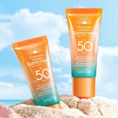 تصویر کرم ضد آفتاب سادور SPF50 با خاصیت آبرسانی و ترمیم کننده 