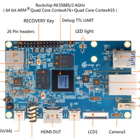 تصویر اورنج پای 5 با 4 گیگابایت RAM orange pi 5 4gb