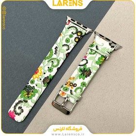 تصویر لارنس | قیمت و خرید بند اپل واچ Leather سری Flower سایز 38/40/41mm طرح 2 