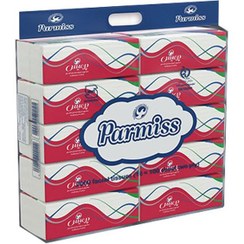 تصویر دستمال کاغذی 2000 برگ اقتصادی پرمیس 10 بسته ۲۰۰ برگی
