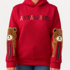 تصویر هودی توکرکی دورس سه نخ خرسی 