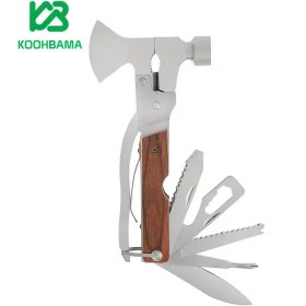 تصویر چکش و تبر 16 کاره به همراه کیف مخصوص 16-function hammer and ax with a special bag