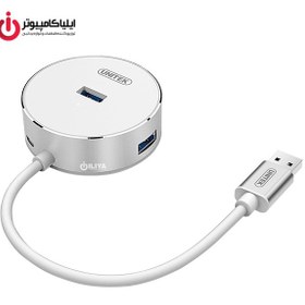 تصویر هاب USB3.0 چهار پورت آلومینیومی یونیتک مدل Y-3197 